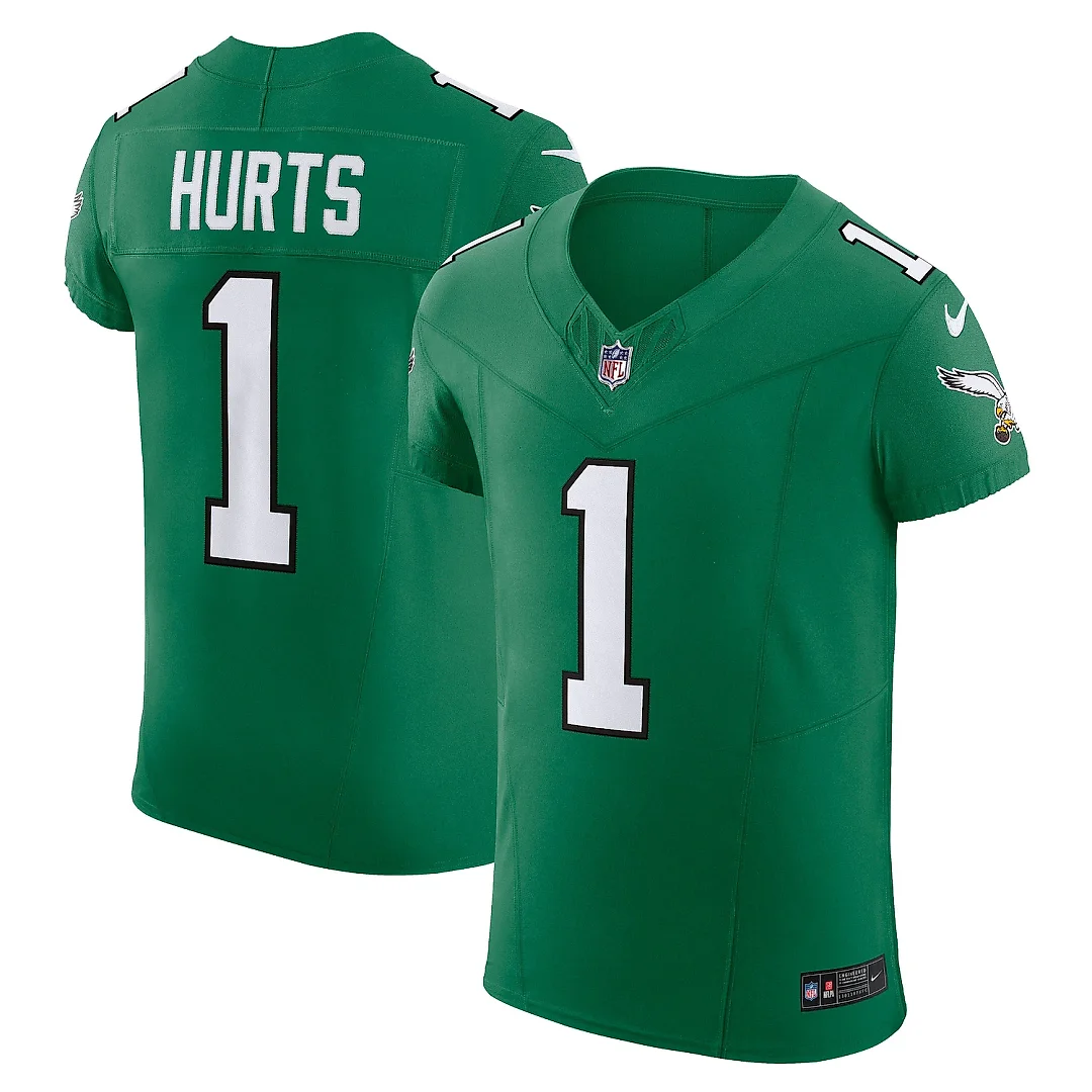 Zennovawear Men's Philadelphia Eagles Jalen Hurts Kelly Green 2nd Alternate Vapor F.U.S.E. Elite Jersey
