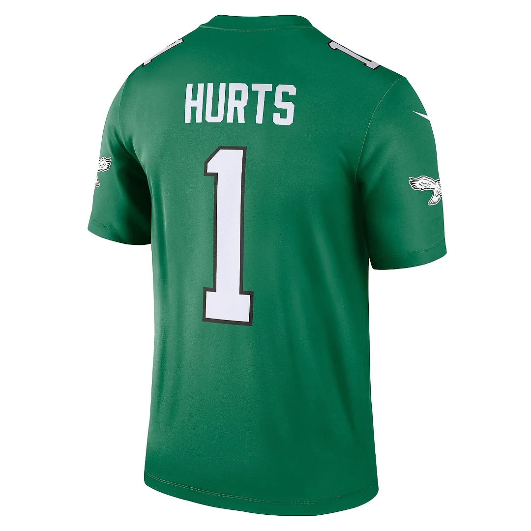 Zennovawear Men's Philadelphia Eagles Jalen Hurts Kelly Green Alternate Legend Player Performance Top