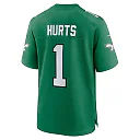 Zennovawear Men's Philadelphia Eagles Jalen Hurts Kelly Green Super Bowl LIX 2nd Alternate Game Jersey