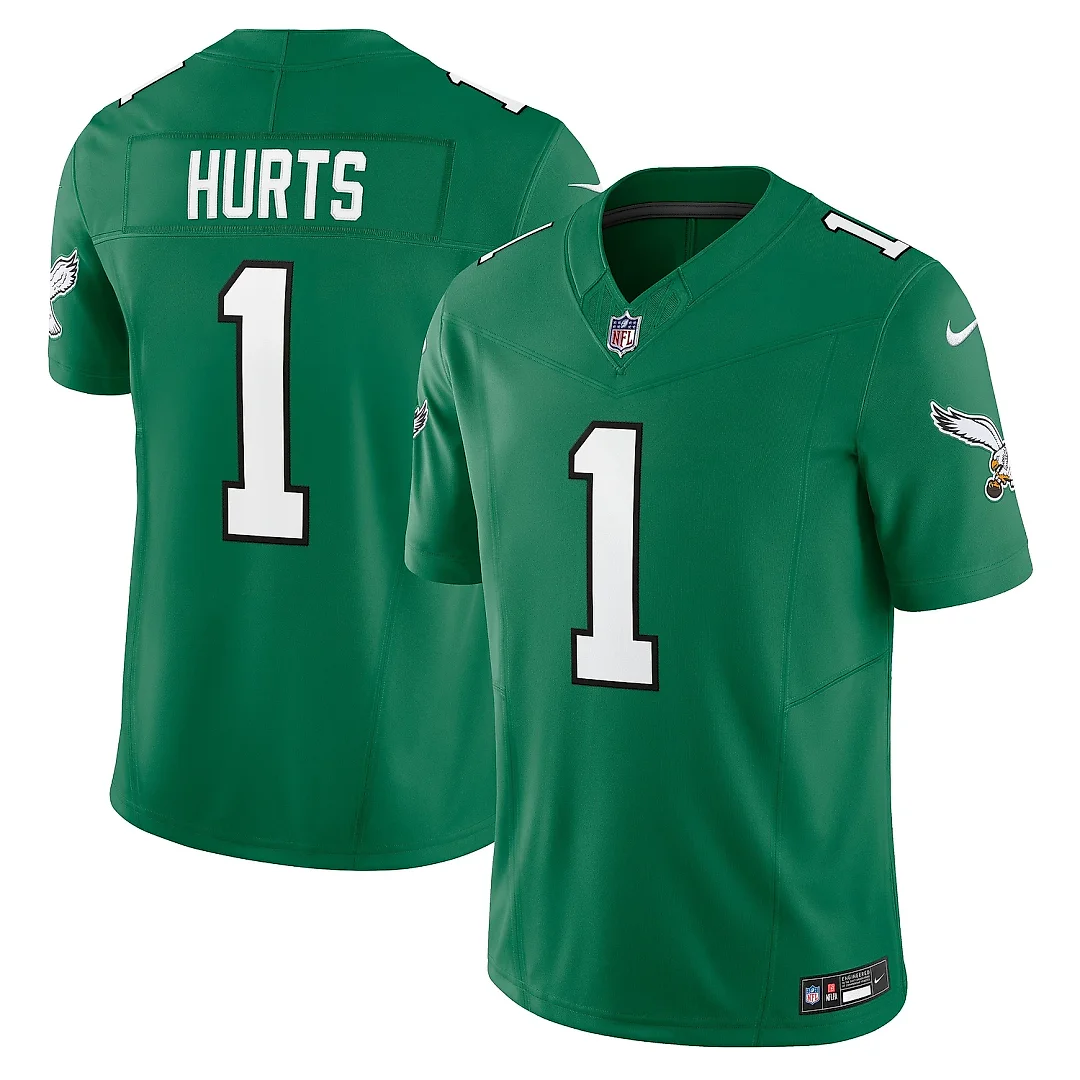 Zennovawear Men's Philadelphia Eagles Jalen Hurts Kelly Green Vapor F.U.S.E. Limited Jersey