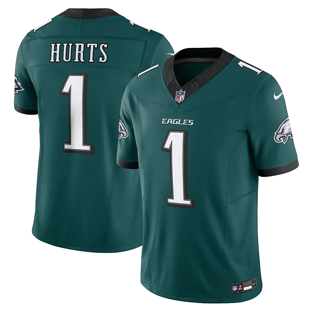 Zennovawear Men's Philadelphia Eagles Jalen Hurts Midnight Green Vapor F.U.S.E. Limited Jersey