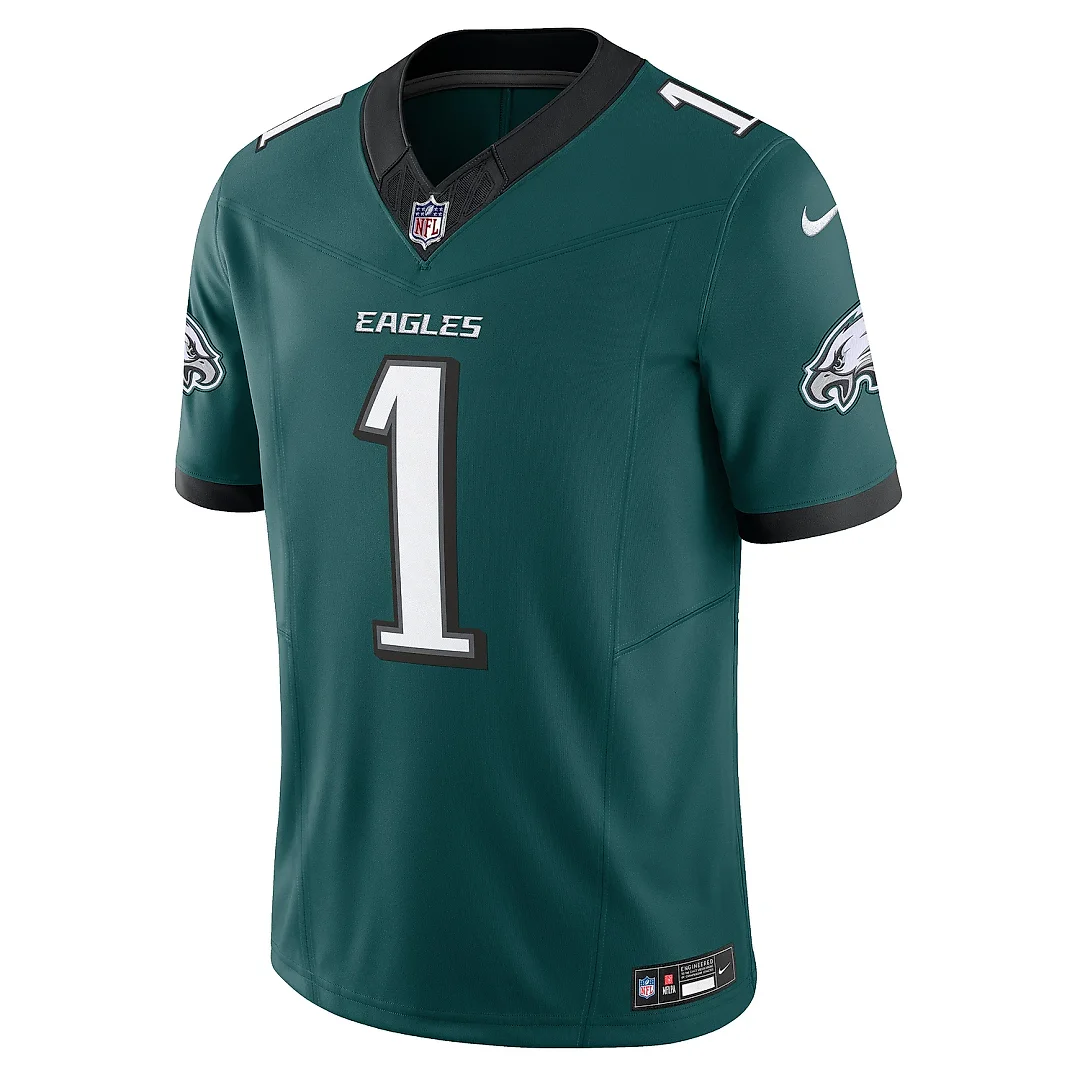 Zennovawear Men's Philadelphia Eagles Jalen Hurts Midnight Green Vapor F.U.S.E. Limited Jersey