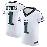 Zennovawear Men's Philadelphia Eagles Jalen Hurts White Vapor F.U.S.E. Elite Jersey