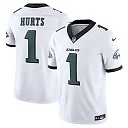 Zennovawear Men's Philadelphia Eagles Jalen Hurts White Vapor F.U.S.E. Limited Jersey
