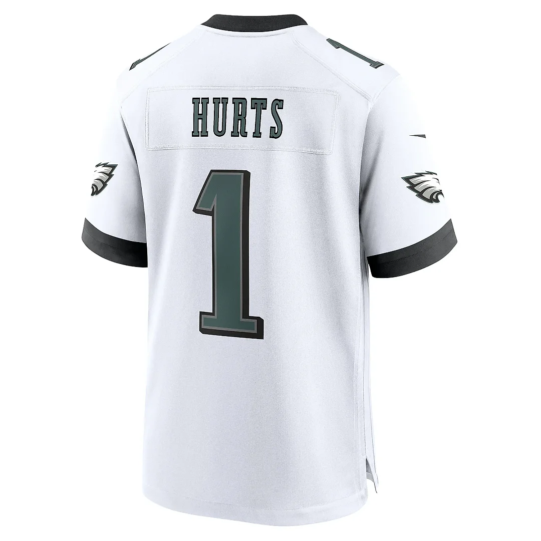 Zennovawear Men's Philadelphia Eagles Jalen Hurts White White Game Jersey