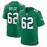 Zennovawear Men's Philadelphia Eagles Jason Kelce Kelly Green Alternate Game Player Jersey