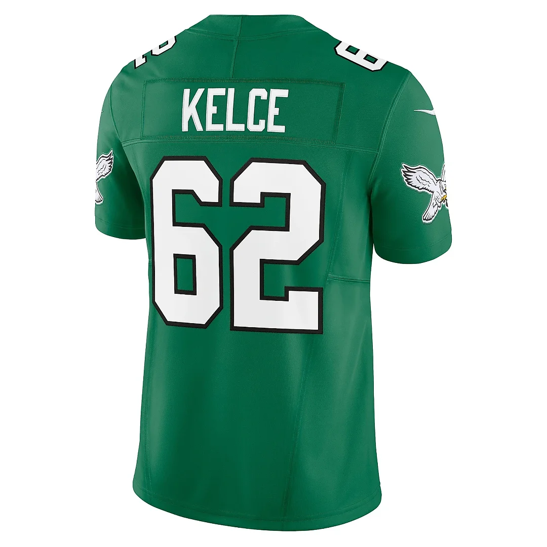 Zennovawear Men's Philadelphia Eagles Jason Kelce Kelly Green Vapor F.U.S.E. Limited Jersey