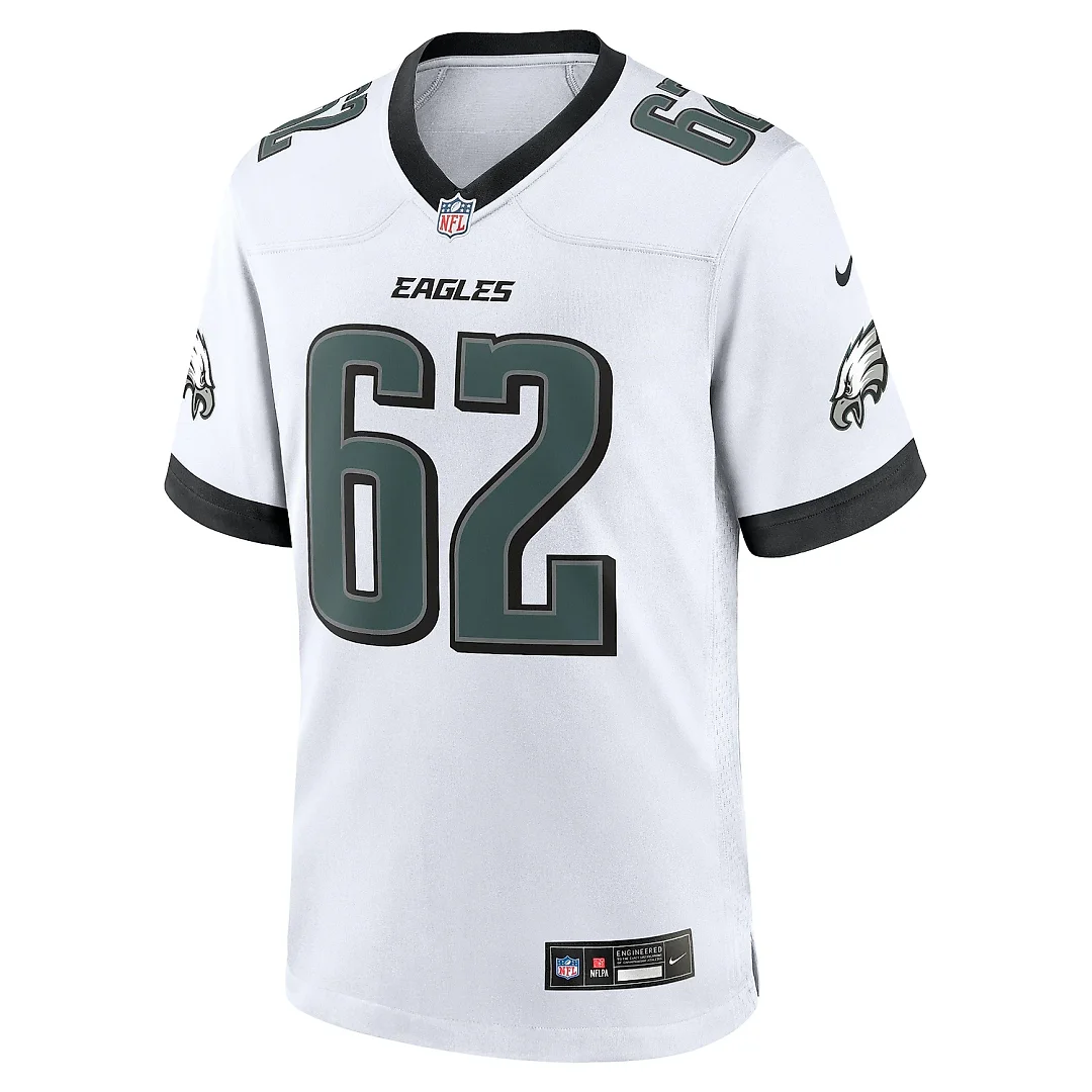 Zennovawear Men's Philadelphia Eagles Jason Kelce White White Game Jersey