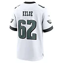 Zennovawear Men's Philadelphia Eagles Jason Kelce White White Game Jersey