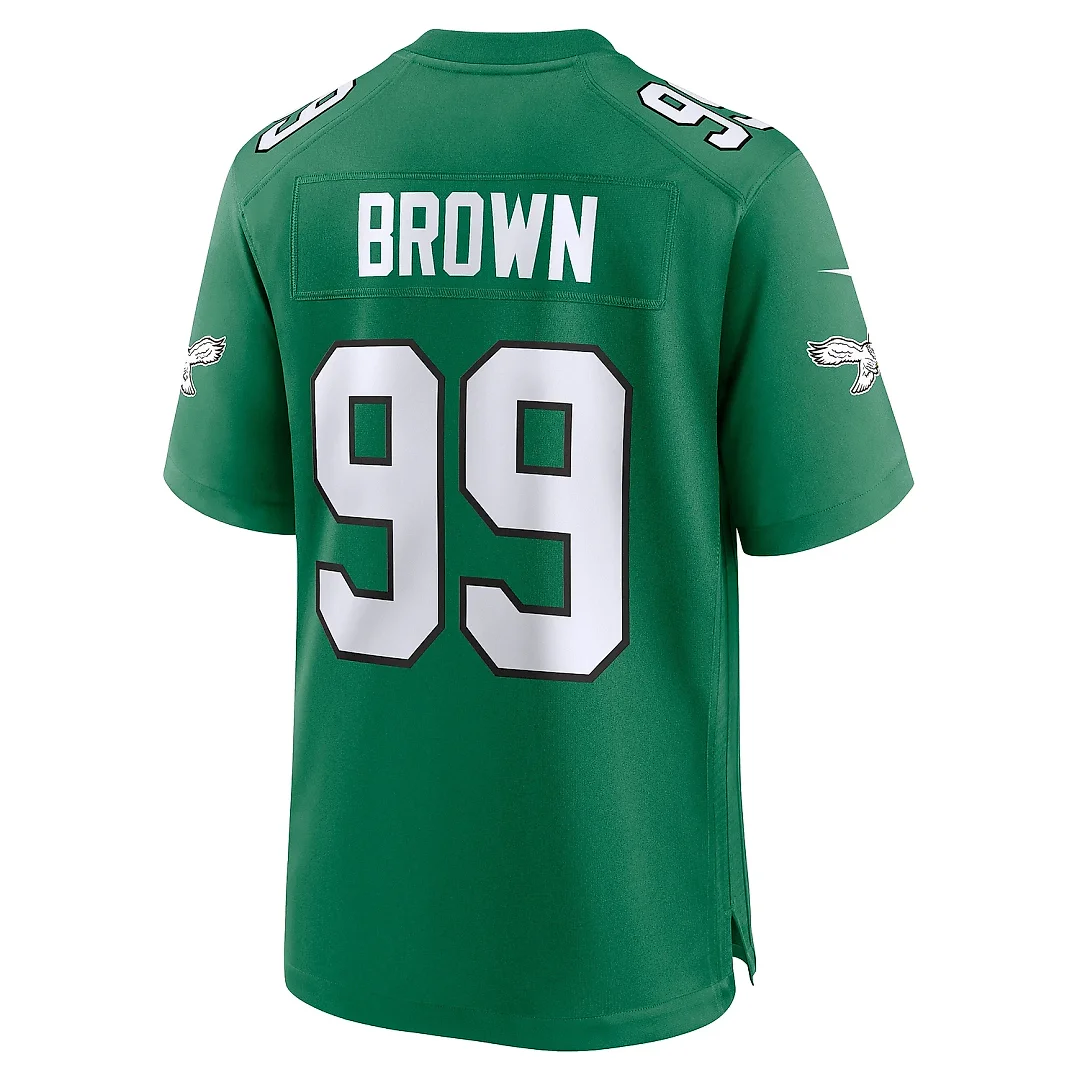 Zennovawear Men's Philadelphia Eagles Jerome Brown Kelly Green Alternate Game Jersey