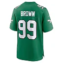 Zennovawear Men's Philadelphia Eagles Jerome Brown Kelly Green Alternate Game Jersey