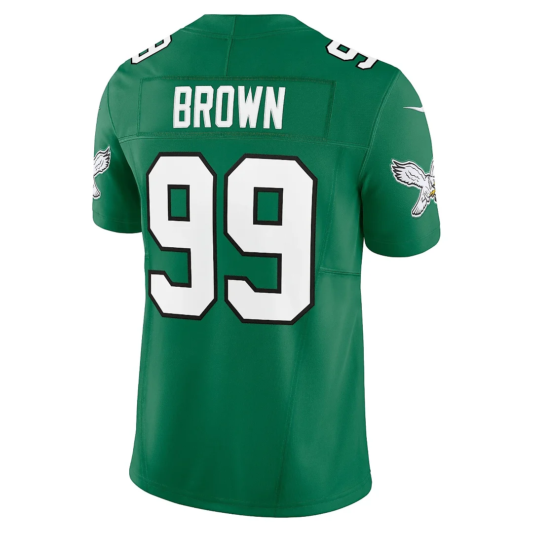 Zennovawear Men's Philadelphia Eagles Jerome Brown Kelly Green Alternate Vapor F.U.S.E. Limited Jersey