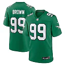 Zennovawear Men's Philadelphia Eagles Jerome Brown Kelly Green Alternate Game Jersey