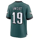 Zennovawear Men's Philadelphia Eagles Josh Sweat Midnight Green Team Game Jersey