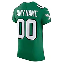 Zennovawear Men's Philadelphia Eagles Kelly Green 2nd Alternate Vapor F.U.S.E. Elite Custom Jersey