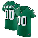 Zennovawear Men's Philadelphia Eagles Kelly Green 2nd Alternate Vapor F.U.S.E. Elite Custom Jersey