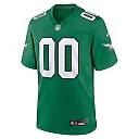 Zennovawear Men's Philadelphia Eagles Kelly Green Alternate Custom Game Jersey