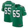 Zennovawear Men's Philadelphia Eagles Lane Johnson Kelly Green Alternate Game Jersey
