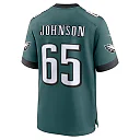 Zennovawear Men's Philadelphia Eagles Lane Johnson Midnight Green Team Game Jersey