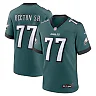 Zennovawear Men's Philadelphia Eagles Mekhi Becton Sr. Midnight Green Game Jersey