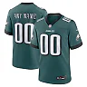 Zennovawear Men's Philadelphia Eagles Midnight Green Custom Game Jersey