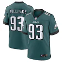 Zennovawear Men's Philadelphia Eagles Milton Williams Midnight Green Team Game Jersey
