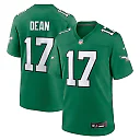 Zennovawear Men's Philadelphia Eagles Nakobe Dean Kelly Green Alternate Game Jersey