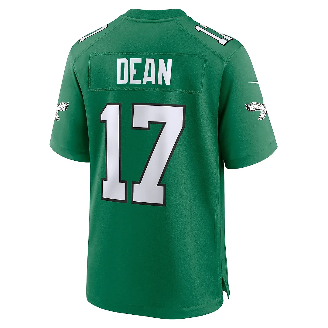 Zennovawear Men's Philadelphia Eagles Nakobe Dean Kelly Green Alternate Game Jersey