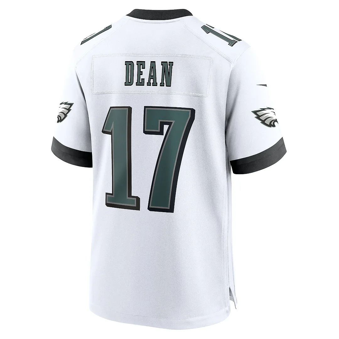Zennovawear Men's Philadelphia Eagles Nakobe Dean White White Game Jersey
