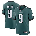 Zennovawear Men's Philadelphia Eagles Nick Foles Midnight Green Team Retired Player Game Jersey