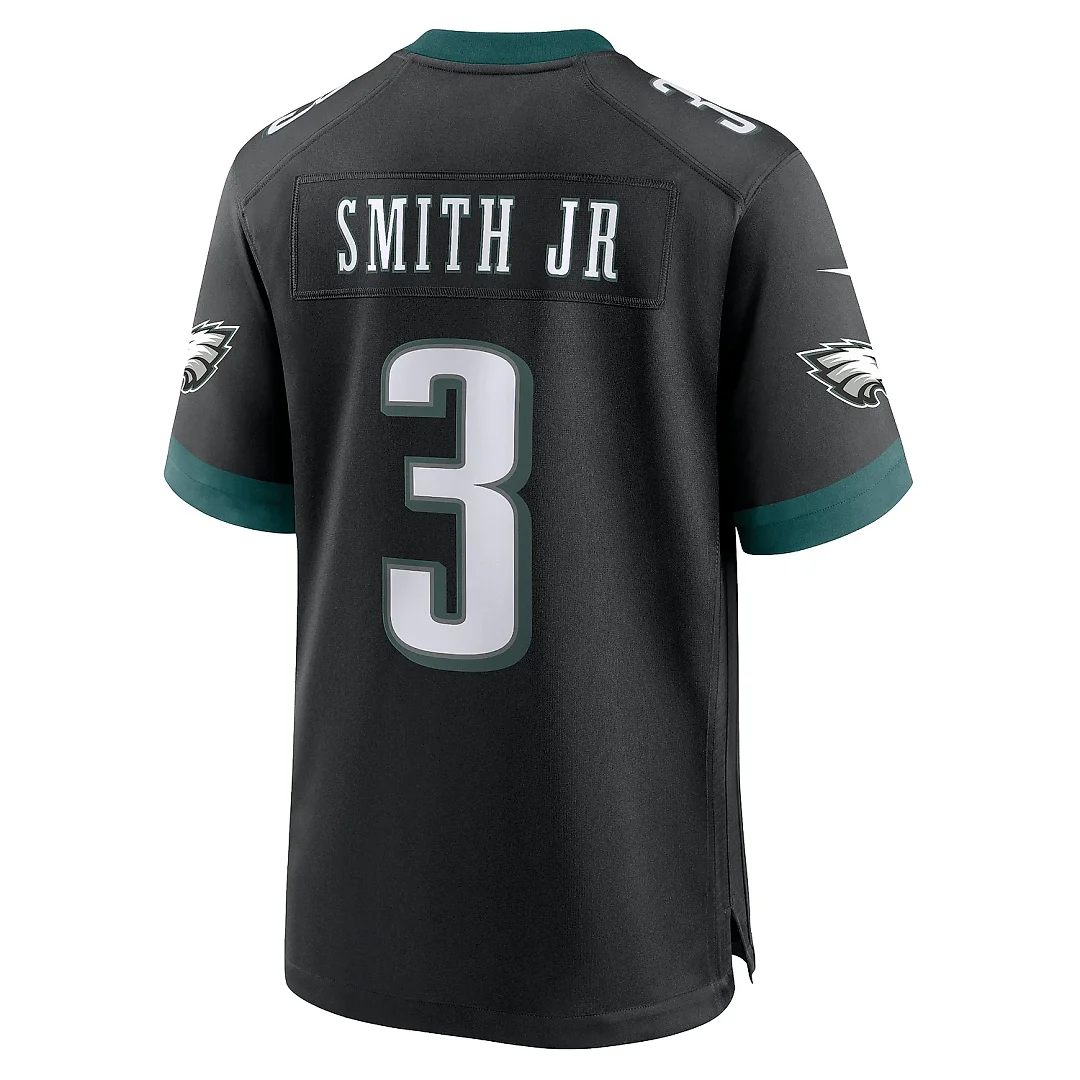 Zennovawear Men's Philadelphia Eagles Nolan Smith Black Alternate Game Jersey
