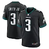 Zennovawear Men's Philadelphia Eagles Nolan Smith Black Alternate Game Jersey