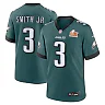 Zennovawear Men's Philadelphia Eagles Nolan Smith Midnight Green Super Bowl LIX Game Player Jersey