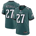 Zennovawear Men's Philadelphia Eagles Quinyon Mitchell Midnight Green Player Game Jersey