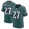 Zennovawear Men's Philadelphia Eagles Quinyon Mitchell Midnight Green Team Game Jersey
