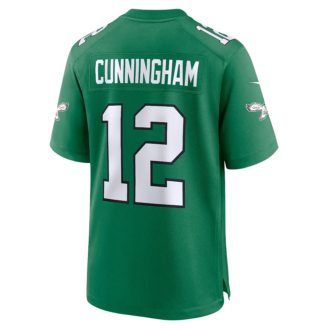 Zennovawear Men's Philadelphia Eagles Randall Cunningham Kelly Green Alternate Retired Player Game Jersey