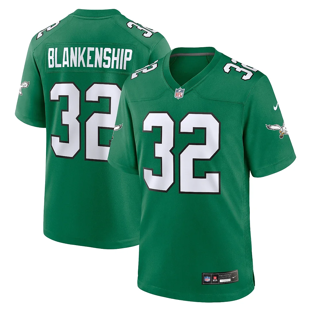 Zennovawear Men's Philadelphia Eagles Reed Blankenship Kelly Green Alternate Game Jersey