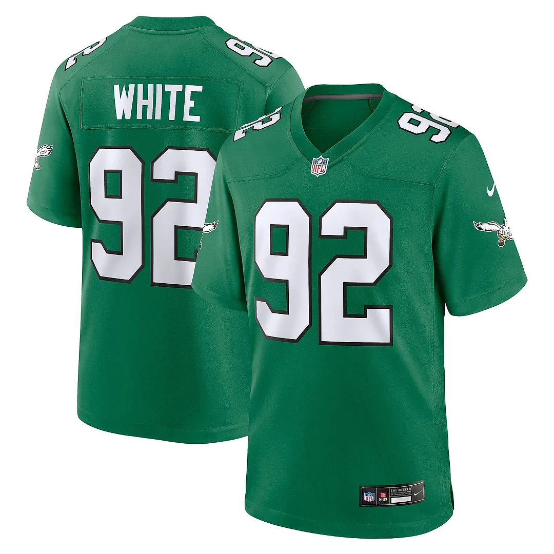 Zennovawear Men's Philadelphia Eagles Reggie White Kelly Green Alternate Game Jersey