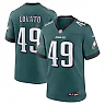 Zennovawear Men's Philadelphia Eagles Rick Lovato Midnight Green Team Game Jersey