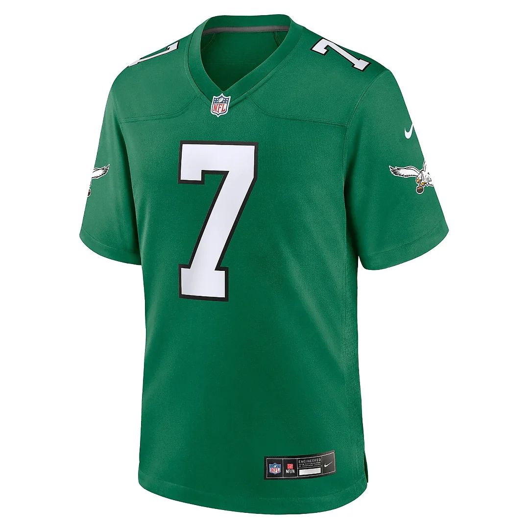 Zennovawear Men's Philadelphia Eagles Ron Jaworski Kelly Green Alternate Game Jersey
