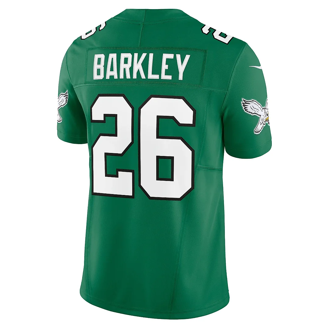 Zennovawear Men's Philadelphia Eagles Saquon Barkley Kelly Green Alternate Vapor F.U.S.E. Limited Jersey