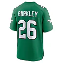 Zennovawear Men's Philadelphia Eagles Saquon Barkley Kelly Green Alternate Game Jersey