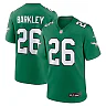 Zennovawear Men's Philadelphia Eagles Saquon Barkley Kelly Green Alternate Game Jersey