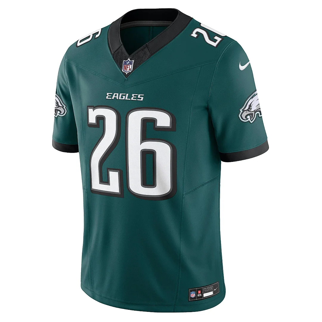 Zennovawear Men's Philadelphia Eagles Saquon Barkley Midnight Green Vapor F.U.S.E. Limited Jersey
