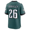 Zennovawear Men's Philadelphia Eagles Saquon Barkley Midnight Green Game Player Jersey