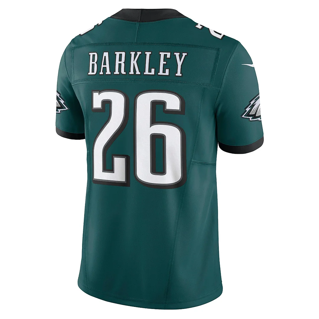 Zennovawear Men's Philadelphia Eagles Saquon Barkley Midnight Green Vapor F.U.S.E. Limited Jersey