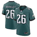 Zennovawear Men's Philadelphia Eagles Saquon Barkley Midnight Green Game Player Jersey