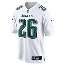 Zennovawear Men's Philadelphia Eagles Saquon Barkley Tundra White Fashion Game Jersey