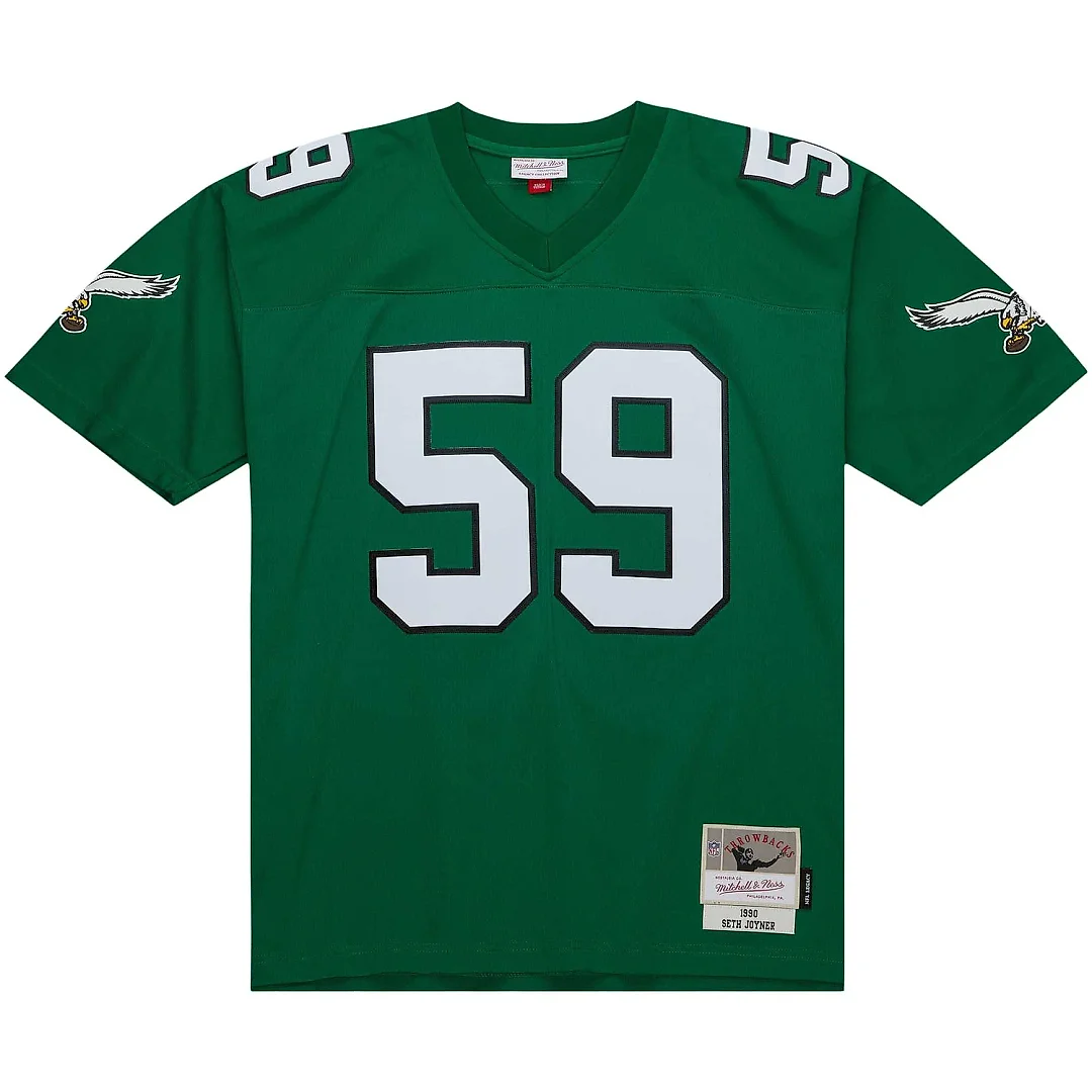 Zennovawear Men's Philadelphia Eagles Seth Joyner Mitchell & Ness Kelly Green Legacy Jersey
