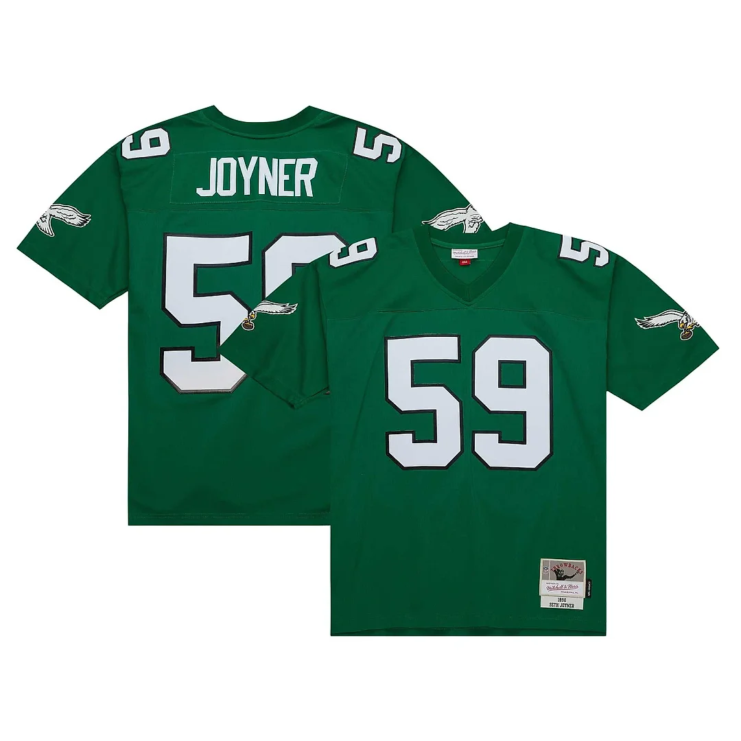 Zennovawear Men's Philadelphia Eagles Seth Joyner Mitchell & Ness Kelly Green Legacy Jersey
